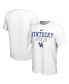 Фото #1 товара Men's White Kentucky Wildcats On Court Bench T-shirt