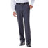 Фото #1 товара Haggar ECLo Stria Classic Fit Pleated Dress Pants Medium Grey no cuffs 30Wx30L