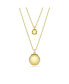 Фото #4 товара Swarovski white, Rhodium Plated or Rose-Gold Tone or Gold-Tone Meteora Layered Pendant Necklace