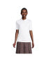 Фото #2 товара Women's School Uniform Short Sleeve Banded Bottom Polo Shirt