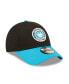 Фото #3 товара Men's Black, Blue Charlotte FC Basic 9FORTY Adjustable Hat