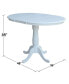 Фото #9 товара 36" Round Top Pedestal Table with 12" Leaf