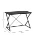 Фото #2 товара Home Office Computer Writing Desk with Z and X Bar Frame Support, Black