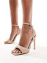 Steve Madden Universal high heeled sandal in blush leather Розовый, 38 - фото #1