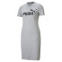 Фото #1 товара Puma Essentials Crew Neck T-Shirt Dress Womens Grey Casual 586910-04