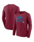 Фото #1 товара Men's Burgundy Colorado Avalanche Authentic Pro Core Collection Secondary Long Sleeve T-Shirt