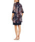 Фото #2 товара Women's 2-Pc. Printed Jacket & Necklace Dress Set