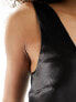 Фото #5 товара ASOS DESIGN satin low scoop neck cami in black