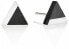 Stone and Steel Stone Earrings Triangle Steel GJEWSSA003UN