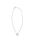 ფოტო #2 პროდუქტის Women's Kariana Silver Crystal Circle Necklace