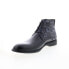 Фото #4 товара Robert Graham Stinger RG5821B Mens Black Leather Lace Up Casual Dress Boots 9.5