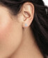 Фото #2 товара Polished Star Stud Earrings in Sterling Silver, Created for Macy's