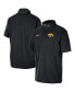 Фото #2 товара Men's Black Iowa Hawkeyes Coaches Quarter-Zip Short Sleeve Jacket