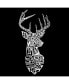 Фото #2 товара Mens Word Art T-Shirt - Types of Deer