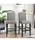 Фото #2 товара Set of 2 Bar Stools 30'' Upholstered Kitchen Chairs
