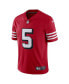 ფოტო #3 პროდუქტის Men's Trey Lance Scarlet San Francisco 49ers Alternate Vapor Limited Jersey