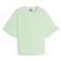 Фото #1 товара Футболка женская PUMA Essentials Elevated Relaxed Cropped Crew Neck Short Sleeve