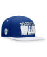 Головной убор Snapback Fanatics мужской Торонто Мэйпл Лифс Blue, White Heritage Retro двухцветный Бело-синий - фото #2