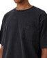 Фото #6 товара Men's Reversed Wide Neck T-shirt