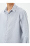 Basic Gömlek Klasik Yaka Minimal Desenli Düğmeli Non Iron