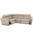 Фото #8 товара Gabrine 4-Pc. Leather Sectional with 2 Power Headrests, Created for Macy's