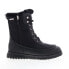 Фото #1 товара Emu Australia Snowy W12785 Womens Black Leather Lace Up Casual Dress Boots