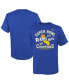 ფოტო #1 პროდუქტის Big Girls Royal Los Angeles Rams Super Bowl LVI Champions Hard Count Hometown T-shirt