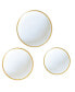 Фото #1 товара Golden Edge Canape Plates - Set of 3