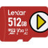 Фото #1 товара Карта памяти микро SD Lexar LMSPLAY512G-BNNNG 512 GB