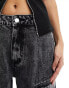 Simmi pocket detail wide leg jeans in grey denim