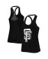 Фото #2 товара Women's Black San Francisco Giants Tonal Athleisure Racerback Tank Top