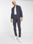 Фото #4 товара ASOS DESIGN smart co-ord slim trousers in navy pinstripe