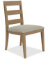 Фото #8 товара Davie Rectangle Dining 5pc Set (Table + 4 Side Chair Upholstered Seat Ladder Back)