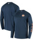 Фото #2 товара Men's PFG Navy Auburn Tigers Terminal Tackle Omni-Shade Long Sleeve T-shirt