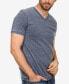 ფოტო #3 პროდუქტის Men's Burnout V-Neck Short Sleeve T-Shirt