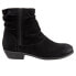 Фото #1 товара Softwalk Rochelle S1860-003 Womens Black Leather Ankle & Booties Boots 5