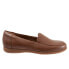 Фото #1 товара Trotters Deanna T2055-210 Womens Brown Wide Leather Loafer Flats Shoes