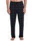 ფოტო #1 პროდუქტის Men's Deluxe Touch Knit Plaid Pajama Pant