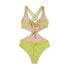 Women's Braided Strap Detail Monokini One Piece Swimsuit - Shade & Shore Olive