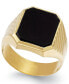 ფოტო #1 პროდუქტის Men's Onyx (3-3/4 ct. t.w.) Ring in 14k Gold