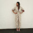 Women's Floral Print Long Sleeve Zip-Front Boilersuit - Future Collective with