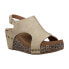 Фото #2 товара Corkys Carley Leopard Studded Wedge Womens Gold Casual Sandals 30-5316-GLML