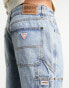 Фото #2 товара Guess Originals carpenter denim shorts in light wash