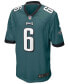 Men's DeVonta Smith Midnight Green Philadelphia Eagles NFL Draft First Round Pick Game Jersey