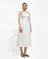 ფოტო #1 პროდუქტის Women's Belted Square Neckline Dress