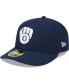 Фото #1 товара Men's Navy Milwaukee Brewers Oceanside Low Profile 59FIFTY Fitted Hat