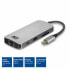 Фото #2 товара ACT AC7041 USB-C to HDMI multiport adapter with ethernet - USB hub - cardreader and PD pass through - Wired - USB 3.2 Gen 1 (3.1 Gen 1) Type-C - 60 W - 10,100,1000 Mbit/s - Grey - MicroSD (TransFlash) - SD