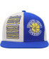 ფოტო #2 პროდუქტის Men's Cream, Royal Golden State Warriors Hardwood Classics Pop Snapback Hat