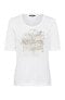 Фото #1 товара Women's 100% Cotton Short Sleeve Placement Print T-Shirt