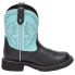 Фото #1 товара Justin Boots Gemma Embroidered Round Toe Cowboy Booties Womens Black, Blue Casua